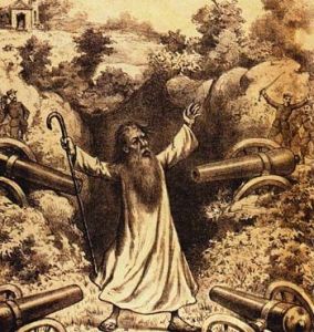 Antonio Conselheiro, Ilustración de Antônio Bernardes Pereira Neto, 1897. Revista Ilustrada Nº 728. Acervo Biblioteca Nacional (RJ)