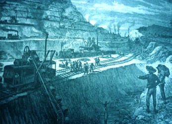 Construcción del Canal de Panamá.